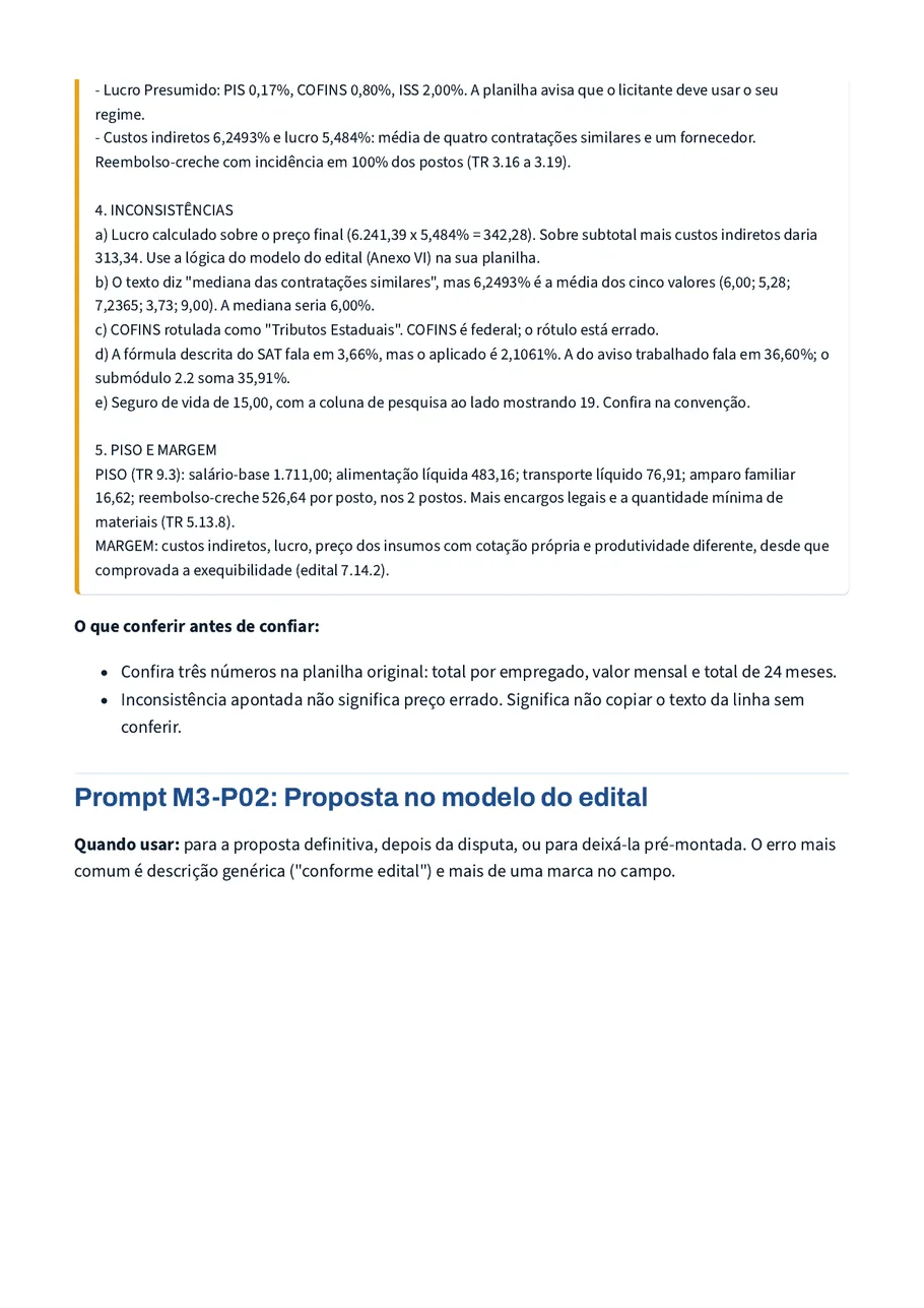 Módulo 3 · Proposta e preço