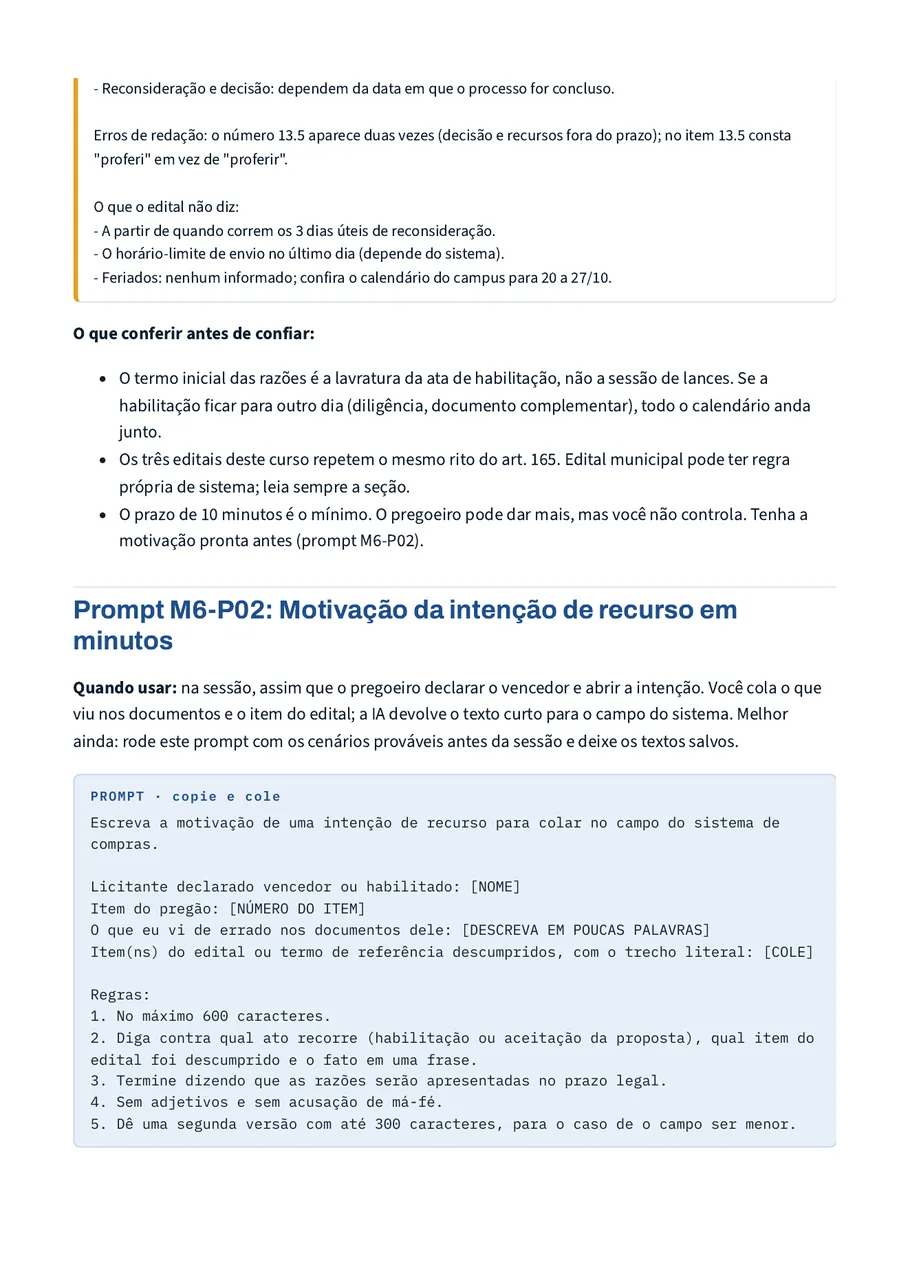Módulo 6 · Recurso e contrarrazão